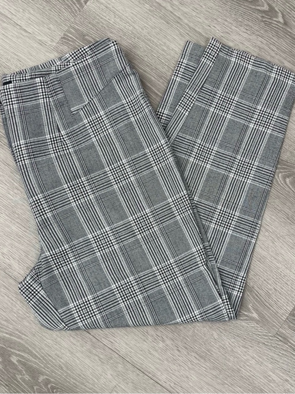Black and White Plaid Pants/ Size L